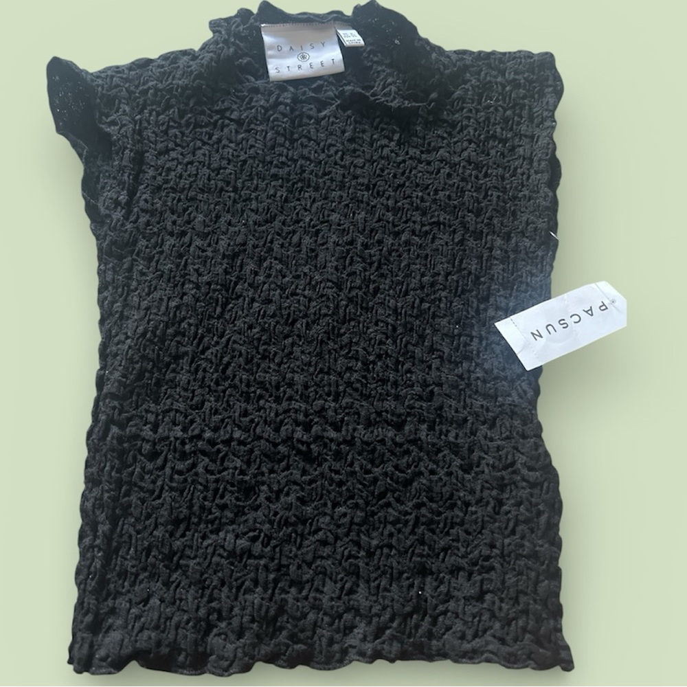 PacSun Black Knit Sleeveless Top
